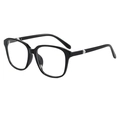 Modische schwarze quadratische Sonnenbrille für Damen und Herren mit Perlendetails - Normal / Standard-Schwarzrahmen mit Blaulichtschutz