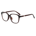Retro Sonnenbrille in Schildpatt-Optik mit quadratischem Rahmen und Silber-Akzenten - Normal / Standard-Teerahmen mit Blaulichtschutz