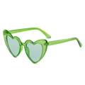 Occhiali da sole a cuore verdi con glitter dorati e montatura trasparente - Disponibile / Standard (incl. 13% IVA) C8 Montatura verde glitter e lenti verdi