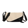 Bolso bandolera de moda en colores contrastantes con correa de nailon ajustable - Blanco