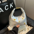 Mini borsa a mano argento con ciondoli a forma di orso dorati da donna - Senza Ciondolo / Argento