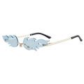 Gold Frame Blue Lenses