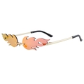 Gold Frame Red Mirror Lens