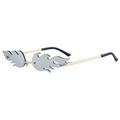Gold Frame White Mirror Lens