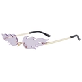 Gold Frame Purple Lens