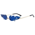Gold Frame Dark Blue Lens
