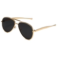 Gold Frame Grey Lens