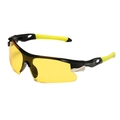 Lunettes de sport avec verres jaunes et monture noire pour le cyclisme et la course - Monture noir brillant verres jaunes