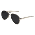 Silver Frame Grey Lens