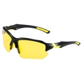 Polarized yellow lens sports sunglasses for cycling and night vision driving - Black Frame Yellow Lens
