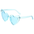 Transparent Blue Frame Blue Lens