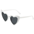Solid White Frame Gray Lens