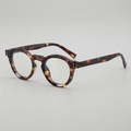 Retro round tortoiseshell sunglasses with vintage rivet details and high-quality finish - Tortoise Shell Frame