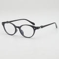 Classici occhiali Boston neri con finitura lucida e rivetti a diamante in argento - Montatura Nera Lente Chiara