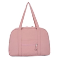Rosafarbene wasserdichte Nylon-Reisetasche mit großem Fassungsvermögen und Design-Zipper - Rosa