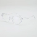 Monture de lunettes œil de chat transparente avec détails de rivets argentés sur le devant - Monture transparente verres clairs