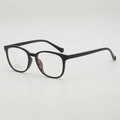 Lightweight TR90 floral optical frames for women, minimalist black retro eyeglasses frame - Black Frame Clear Lens