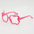 Pink apple shaped decorative glasses frame for kids fashion styling and party accessories - Rose Red Frame (No Lens)