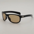 Lunettes de cyclisme classiques à large monture noire et verres bruns avec angle de 45 degrés - Monture Noire Verres Thé