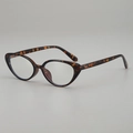 Occhiali da vista vintage cat-eye con montatura tartarugata in stile retrò chic - Lente Piana / Tortoise Frame Clear Lens