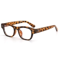 Stylish square tortoise shell eyewear frames with vintage rivet details on a white background - Tortoise Frame
