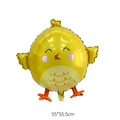 Cute yellow chick foil balloon for Easter party decoration, size 55x55.5cm for festive scenes - Happy Chick