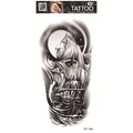 Waterproof 3D temporary tattoo featuring a vintage sailing ship sketch design - Vintage Sailboat Sketch (FF-196)