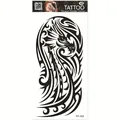 Waterproof temporary tattoo sticker with black dragon totem tribal design for arm and leg - Dragon Totem (FF-163)