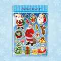 Cartoon Christmas stickers set with Santa Claus, reindeer and decorated tree designs - Christmas OHC-116 / Set of 25 Sheets (Including 1 Cover)