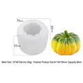 3D pumpkin silicone mold for DIY candles and soaps with product size specifications - Large 3D Pumpkin SW-47