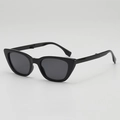 Lunettes de soleil pliables pour enfants style œil de chat avec verres anti-UV - Style B11Z-2 / Cadre Noir