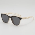 Gafas de sol deportivas para niños con patillas huecas y montura blanco crema - Montura Beige