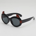 Cartoon little devil sunglasses in black and red for kids Halloween accessories - Black