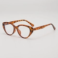 Retro cat eye sunglasses with vintage tortoiseshell frame and clear lenses for women - Tortoise Frame Clear Lens