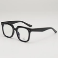 Classic black square large frame glasses with anti-blue light and UV400 protection - Black Frame Anti-Blue Light Clear Lens