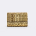 Funkelnde goldene Pailletten-Abendtasche in rechteckiger Form für Partys und Hochzeiten - Gold
