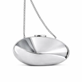 Silberne Spiegel-Abendtasche mit Metallkette für formelle Anlässe oder als Umhängetasche - Silber