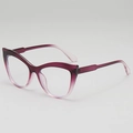 Montura de gafas cat eye con degradado de púrpura a rosa para un estilo callejero - Púrpura Degradado