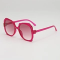 Occhiali da sole oversize rosa rosso trasparente con lenti sfumate per donna moda - Montatura Rosa Trasparente Lenti Sfumate Rosa