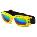 Unisex sports goggles with vibrant yellow frame and rainbow reflective lenses for outdoor use - Yellow Frame Yellow (C6)