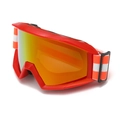 Anti-fog ski goggles with red frame and orange mirrored lens for outdoor sports - Red/Red Lens (C2)