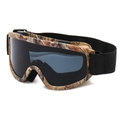 Jungle camouflage ski goggles with a black adjustable strap and dark grey lenses - C3 Camouflage Frame Gray Lens