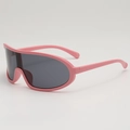 Gafas de ciclismo rosas con lentes grises para ciclismo de montaña y deporte - Montura Rosa Lente Gris