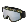 Digital camouflage ski goggles with silver mirrored lenses and adjustable black strap - C5 Digital Camouflage Frame Silver Lens