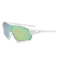 Lunettes de soleil sport enfant avec monture blanche et verres dégradés verts - Monture Blanche Mercure Rose