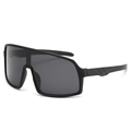 Kids sports cycling goggles with integrated black lens and matte black frame - Style B10Z-2 / Black Frame Grey Lens