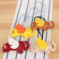 Creative elephant-shaped leather bag charms with wings in red, yellow, and brown colors - Elephant Color Optional (Remark)
