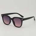 Children's butterfly sunglasses with black frame and purple gradient lenses - Black Frame / Gradient Purple