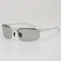 Gafas de sol deportivas polarizadas con montura blanca al aire y lentes grises de conducción - Montura Blanca Lentes Fotocromáticas