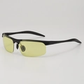 Gafas de conducción nocturna polarizadas amarillas con montura deportiva negra - Montura Negra Amarillo a Gris Fotocromático